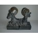 Beautiful Ram Bookends Sculpture Statues Vintage Look Man Cave Office Decor Desk   173455761855